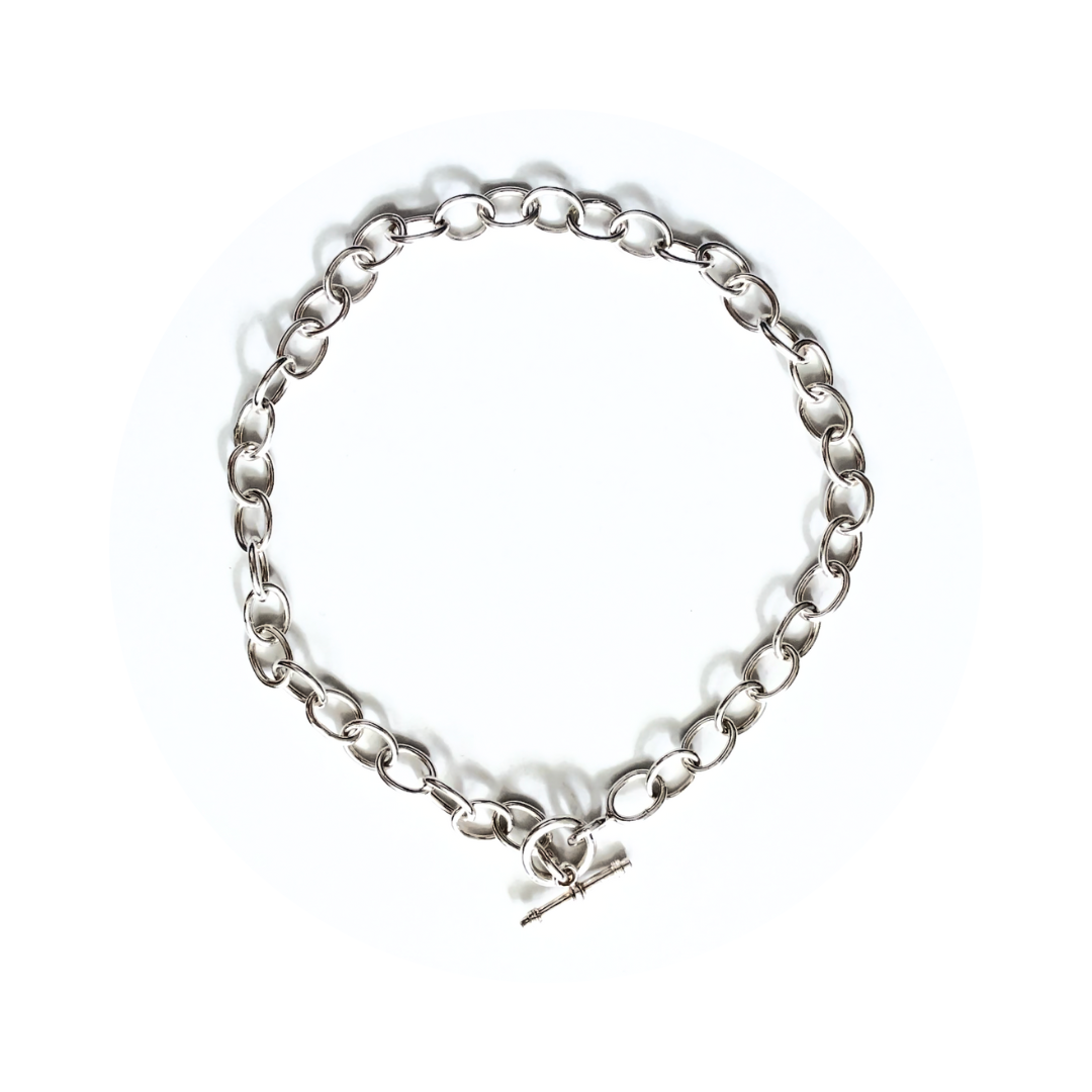 Sterling Silver Chunky Chain Necklace