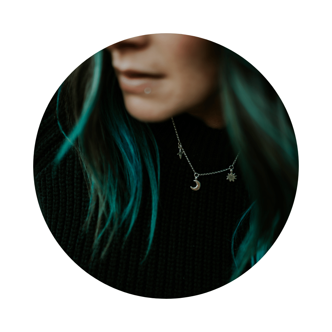 Silver Sun, Moon & Star Trio Charm Necklace